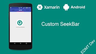 Xamarin Android Tutorial  Custom SeekBar [upl. by Acireed]