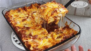 Recette Lasagna facile  لازانيا باللحم المفروم سهلة [upl. by Ardnuaek144]