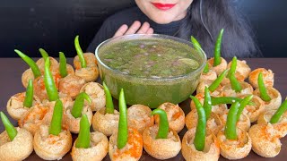 ASMR EATING SPICY PANIPURI FOOD VIDEOS [upl. by Eledoya126]