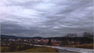 Stratus undulatus timelapse in SW Slovenia Jan 2nd 2012 [upl. by Phaedra201]