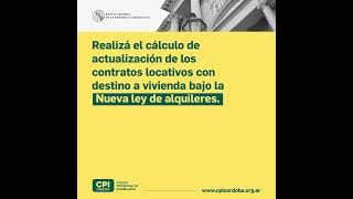 Cálculo de actualización del Alquiler para inmuebles con destino vivienda [upl. by Yrehcaz]