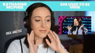 KATHARINE MCPHEE She Used To Be Mine  Vocal Coach Reacts  Jennifer Glatzhofer [upl. by Ferneau]