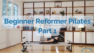 Beginner Reformer Pilates Exercises Warm Up aka Footwork Feet in Straps and Hands in Straps [upl. by Naed]