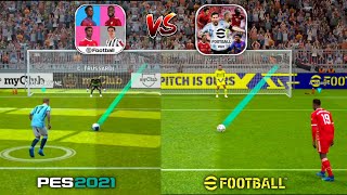 EFOOTBALL 22 vs PES 21 MOBILE 🔥Full Comparison  Which Is Best [upl. by Hartwell282]