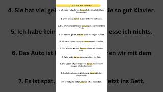 10 Sätze mit darum Deutsche Grammatik Deutsch schreiben Deutsch sprechen und hören deutsch lernen [upl. by Leirbaj798]