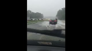 Flooding on Route 13 in Accomack County [upl. by Ardnaid]