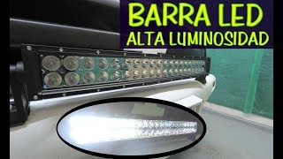 Como instalar Barra LED de alta luminosidad Version Extendida paso a paso [upl. by Jacie]