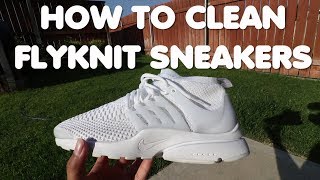 How to Clean Flyknit Sneakers in 3 EASY STEPS White Shoes Especially [upl. by Hebe455]