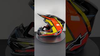 Alpinestars Supertech M10 Carbon Meta 2 Helmet in BlackYellowOrange Glossy alpinestarsprotects [upl. by Ahsitaf]