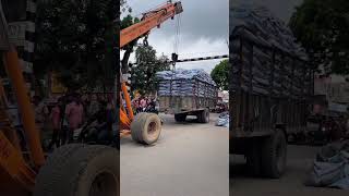 Over Load Trolla failed  🤑रेस्क्यू by hydra trending viralshort tractortrollyjcb shortvideo [upl. by Adoc]