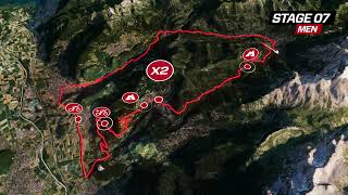 Tour de Suisse 2024  Stage 7 Men  VillarssurOllon  VillarssurOllon official route [upl. by Nolyaw]