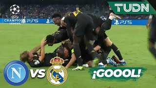 ¡PERRO GOLAZO Valverde y su fortuna  Nápoli 23 Real Madrid  UEFA Champions League 202324 TUDN [upl. by Eissed]