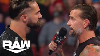 Seth Rollins is Not Happy With CM Punk  WWE Raw Highlights 7824  WWE on USA [upl. by Lenore778]