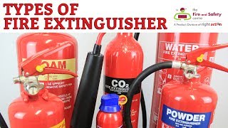 Types of Fire Extinguisher and Their Uses [upl. by Aronow]