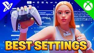 NEW Best Fortnite Controller Settings  Sensitivity For Chapter 2 PS4PS5XBOXPC [upl. by Ashely]