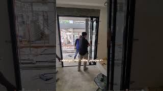 1024 On site bifold door in Malaysiafoldingdoors onsiteservice [upl. by Yadnil]