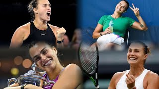 Slow motion of Sabalenka serveSabalenka tennis WTA [upl. by Alyos]