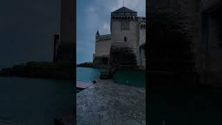 Stormy Weather at Chillon Castle  Veytaux Canton of Vaud Switzerland🌧️ [upl. by Tichonn]