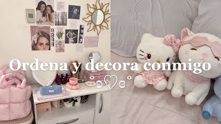 Ordenando y decorando mi cuarto🎀 girly coquette aesthetic [upl. by Gnahc]