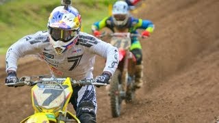 James Stewart vs Trey Canard Final Three Laps  2013 Spring Creek MX 450 Moto 1 [upl. by Bigg]