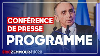 Eric Zemmour  Je vous présente mon Programme [upl. by Missi]