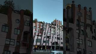 The Hundertwasser Building building wonderful art discover explore art [upl. by Nonnaer]