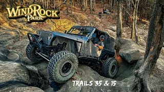 Jeeps Take on Windrock Park  Part 2  Trails 35 amp 15 [upl. by Gnouh]