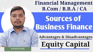 Advantages of raising funds by Issue of Equity Shares  Advantages of Equity Shares  Disadvantages [upl. by Anaejer]