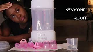 quotHOW TO STERILIZE BABY BOTTLESquotGrownsys Baby Bottle Sterilizer Review [upl. by Lancelle]