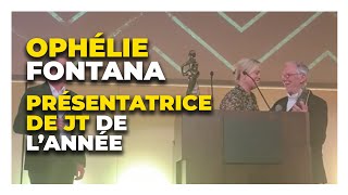 Ophélie Fontana élue présentatrice de JT de lannée surprise lors des CinéTéléRevue Awards [upl. by Kirimia]