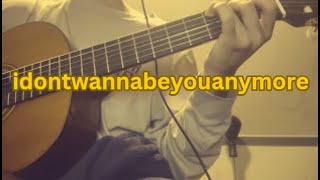 idontwannabeyouanymore  Billie Eilish  acoustic cover [upl. by Iohk]