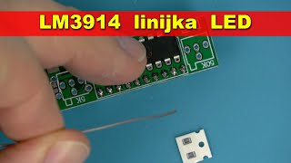 Linijka diodowa LED na LM3914  lutowanie wersja 1 [upl. by Unity]