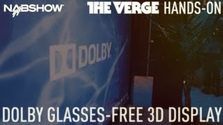 Dolbys glassesfree 3D prototype display [upl. by Aihsoem]