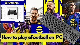 How to play eFootball 2023 on PC with KEYBOARD  eFootball 2023 Keyboard Controls [upl. by Airolg]