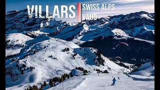 Skiing in Villars sur Ollon in the Swiss Alps Vaud [upl. by Anyrak]