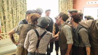 NEWSIES at the VIEWsies BehindtheScenes with Crutchie [upl. by Hakim188]