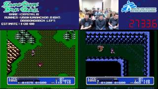 Crystalis Speed Run Race in 10551 at SGDQ 2013 NES [upl. by Nilkoorb578]