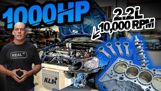 Building a 1000HP AWD Honda K24  22L DESTROKER For 10000RPM Jay Builds our NEW ENGINE [upl. by Eniala]