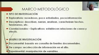 MARCO METODOLÓGICO PARTE 1 [upl. by Goldsworthy]