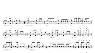 Co Shu NieAsphyxia  Drum Score Drum Sheet Music [upl. by Jan]