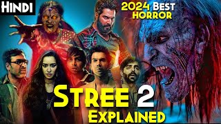 STREE 2 2024 Explained In Hindi  Akshay Kumar Bhediya Munjya Cameo  Stree 2 Sarkate Ka Aatank [upl. by Neleh]