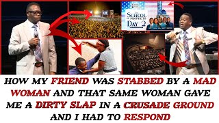 HOW MY FRIEND WAS STABBED BY A MAD WOMAN AND THAT SAME WOMAN GAVE ME A DIRTY SLAP  AP AROME OSAYI [upl. by Pippy]