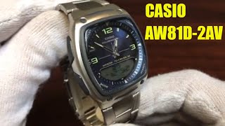 Unboxing Casio World Time 30 Telememo Watch AW81D2AV [upl. by Valerio]