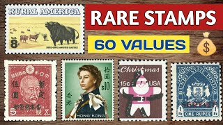 Rare Valuable Stamps From Europe Asia amp America  Stamp Collection For Collectors [upl. by Mannuela]