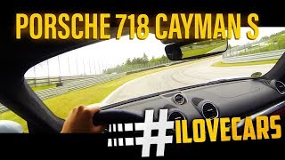 Porsche 718 Cayman S 2016 POV fahrdochselber ON RACETRACK  ilovecars [upl. by Oakie]