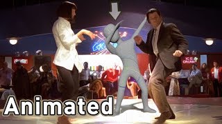 Pulp Fiction  Dance Scene Animated [upl. by Aleris]