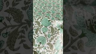 Lovely cotton dress materials set cottonfabric blockprintsuit dressmaking [upl. by Gnouh]