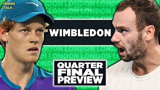 Sinner vs Safiullin  Wimbledon 2023 Quarter Final  Tennis Talk Preview [upl. by Elleirbag]