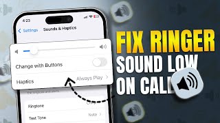 How to Fix Ringer Sound Volume Getting Low on Incoming Calls on iPhone  iPhone Call Sound Issue [upl. by Schear571]