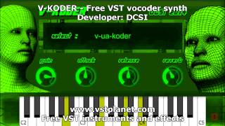 VKoder  Free VST vocoder synth  vstplanetcom [upl. by Rhett]